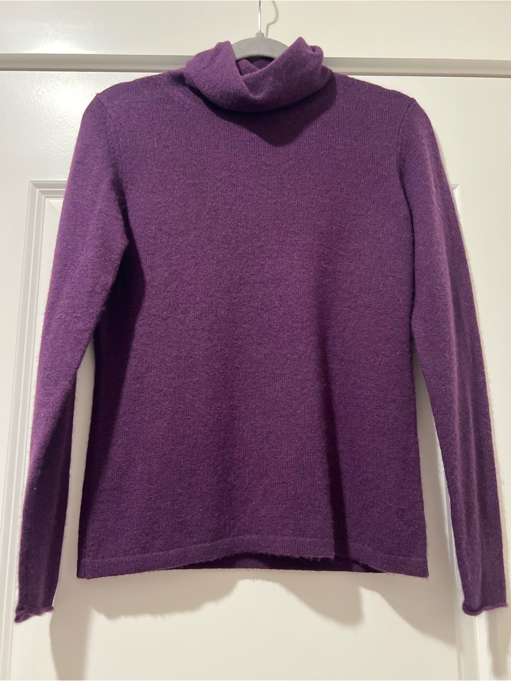 Tweeds Purple Turtleneck Sweater